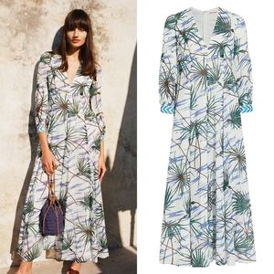EMPORIO SIRENUSE Papyrus Lena Printed Maxi Dress